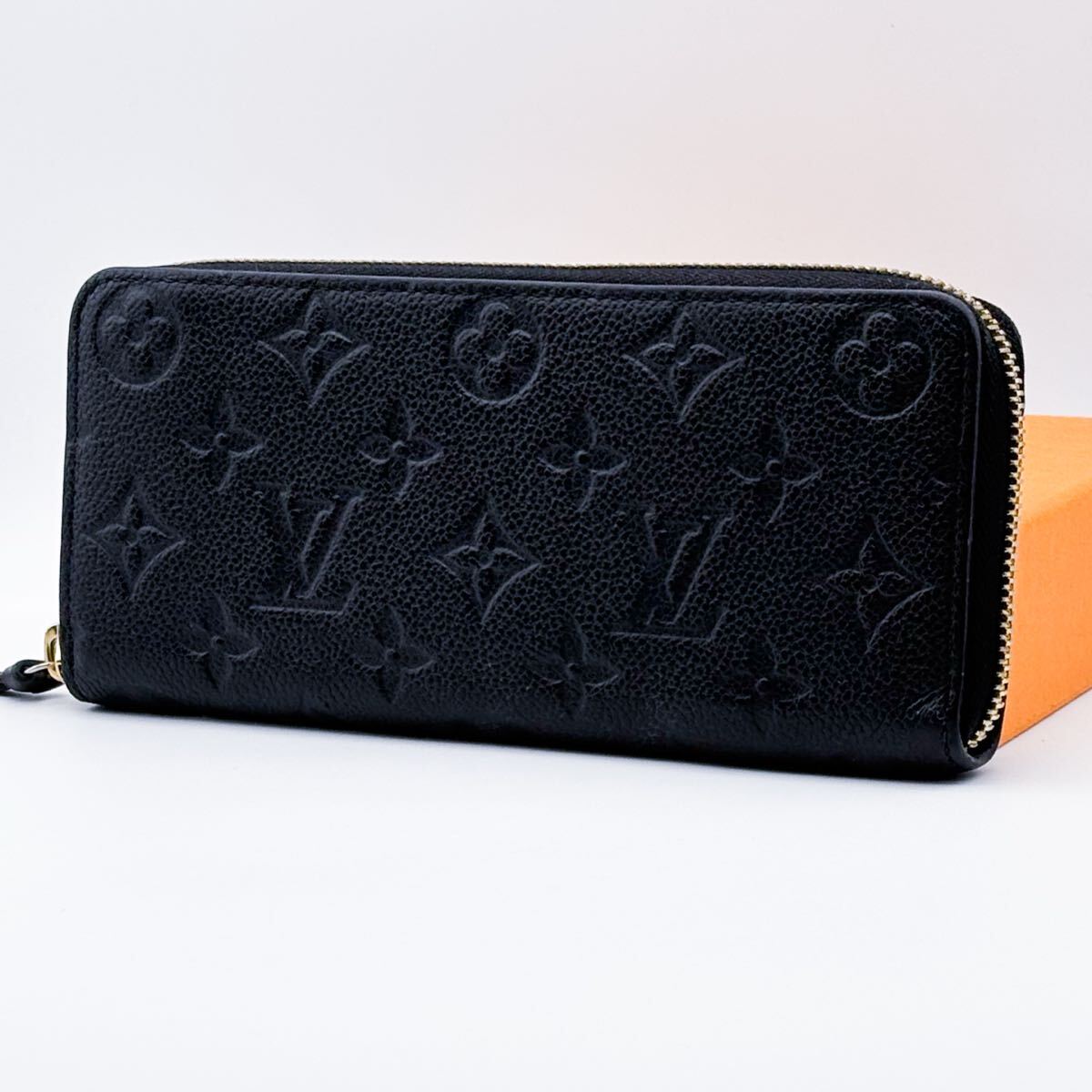 【極美品】ルイヴィトン ポルトフォイユ クレマンス アンプラント ノアール拍卖