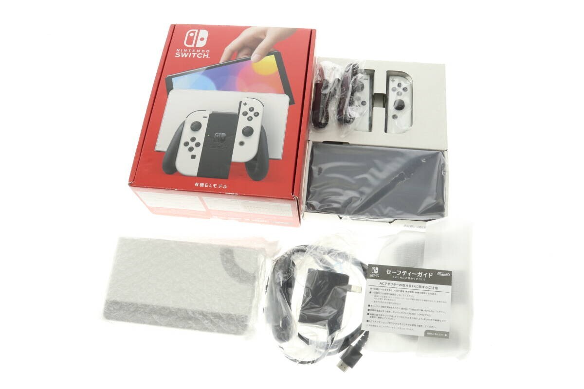TICU7-81-10 Nintendo 任天堂 Switch ニンテンドースイッチ HEG-001 有機ELモデル ゲーム機 TVゲーム 箱付き 自宅保管品 未使用拍卖