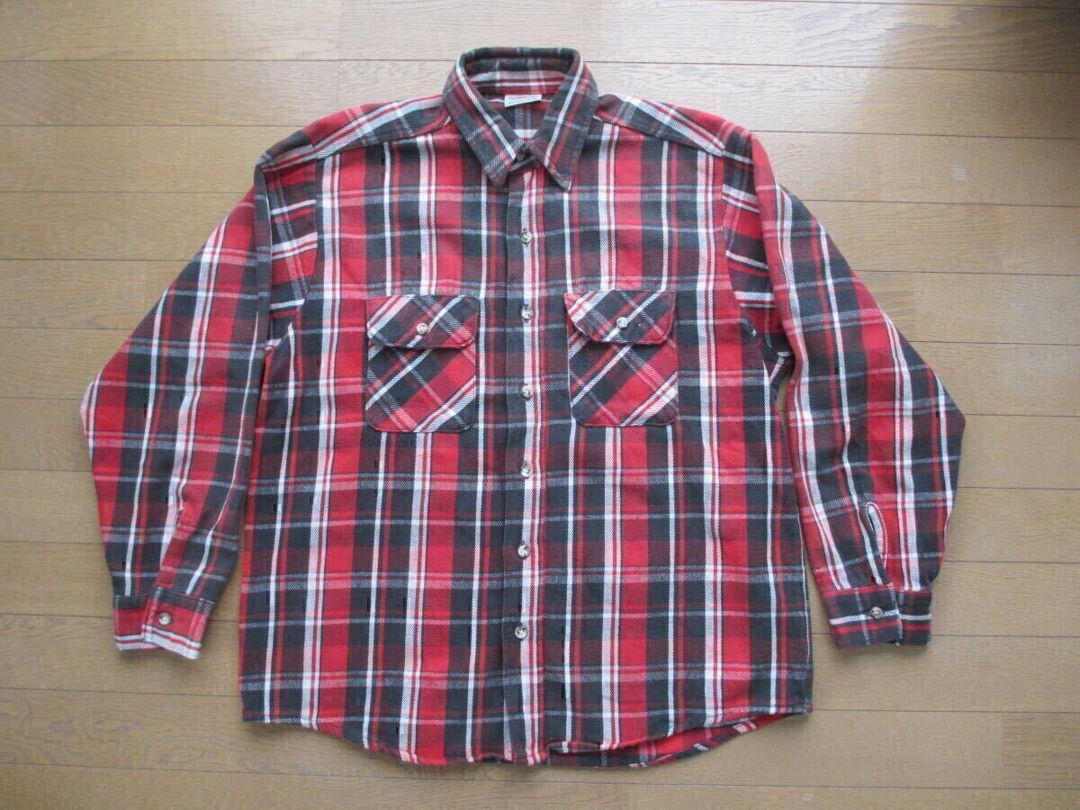 美品 90S 90年代 ヴィンテージ ビンテージ ファイブブラザー FIVEBROTHER ヘビーネル アメリカ アメカジ チェック 80S 80年代 ビックマック拍卖