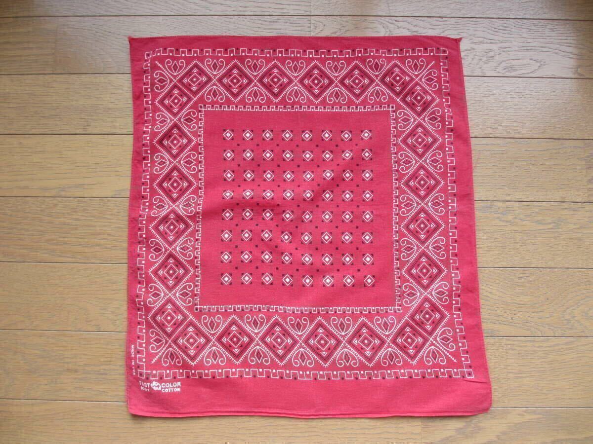 60S~70S 60年代~70年代 ヴィンテージ ビンテージ オリジナル 実物 エレファント 象 上鼻 ダイヤ ネイティブ バンダナ 50S 50年代 アメリカ拍卖