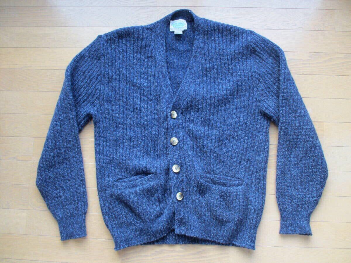 80S~90S 80年代~90年代 ヴィンテージ ビンテージ ROYAL NORTH MILLS カーディガン 紺 ネイビー 緩め アメリカ製 USA オールド インバーアラ拍卖
