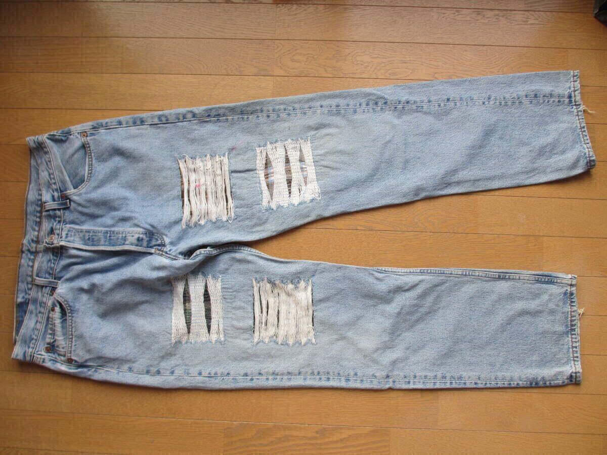 オリジナル アメリカ製 90S 90年代 LEVI'S リーバイス ヴィンテージ ビンテージ USA リメイク 501 ヒゲ ボロ ユルダボ 希少 古着 VINTAGE拍卖