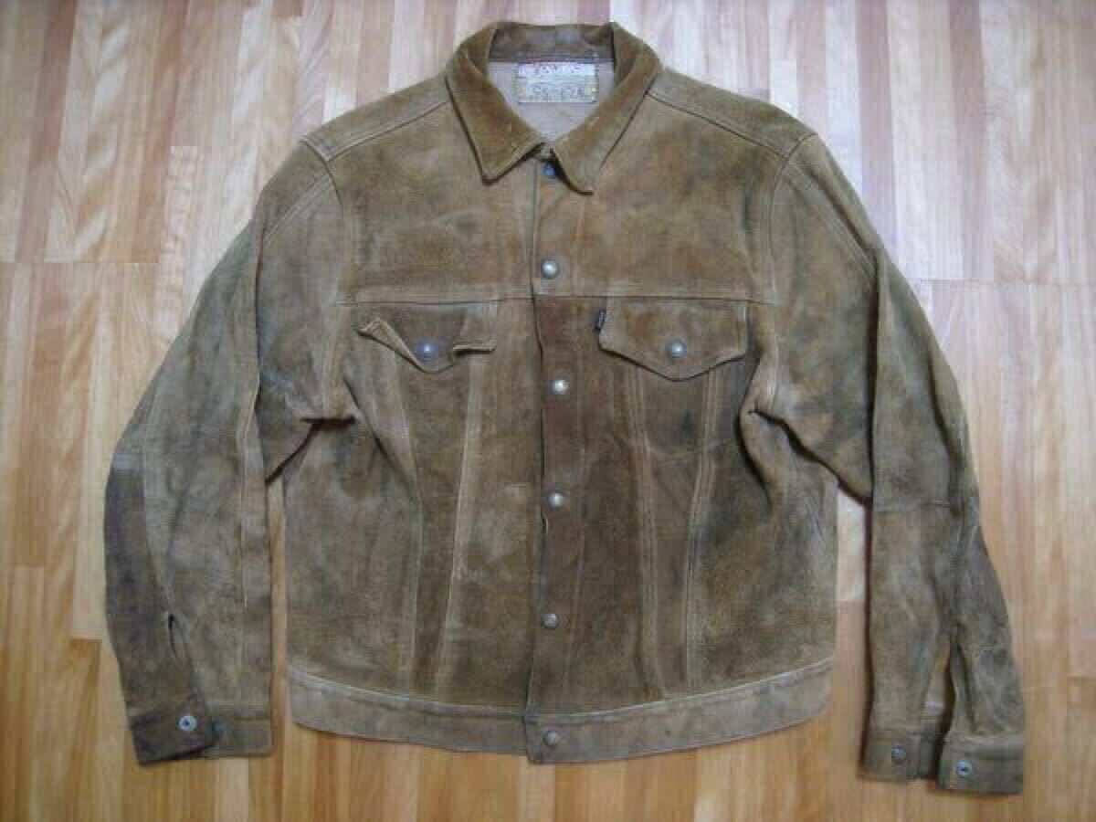 70S 7070年代 ヴィンテージ ビンテージ オリジナル リーバイス LEVI'S スウェード スエード 70505 BIG E 3rd サードモデル 557XX 2nd拍卖