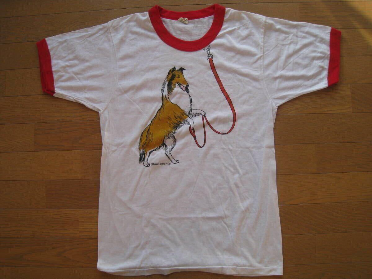 80S 80年代 DEAD STOCK デッドストック ヴィンテージ ビンテージ 犬 DOG おもしろ ギミック リンガー コリー スクリーンスターズ エッシャ拍卖