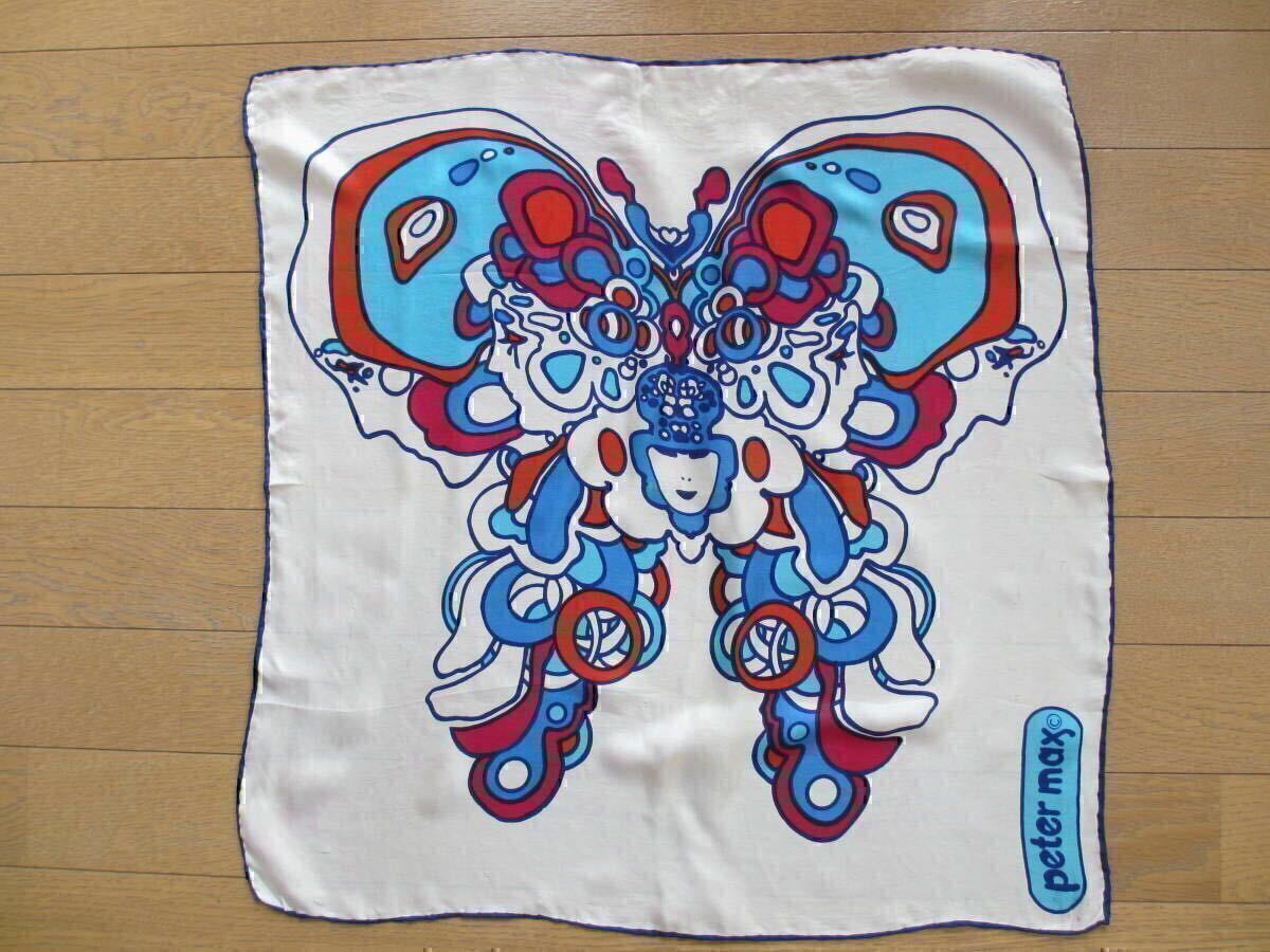 60S~70S 60年代~70年代 ヴィンテージ ビンテージ オリジナル PETER MAX ピーターマックス スカーフ バンダナ リキテン バスキア サイケデリ拍卖