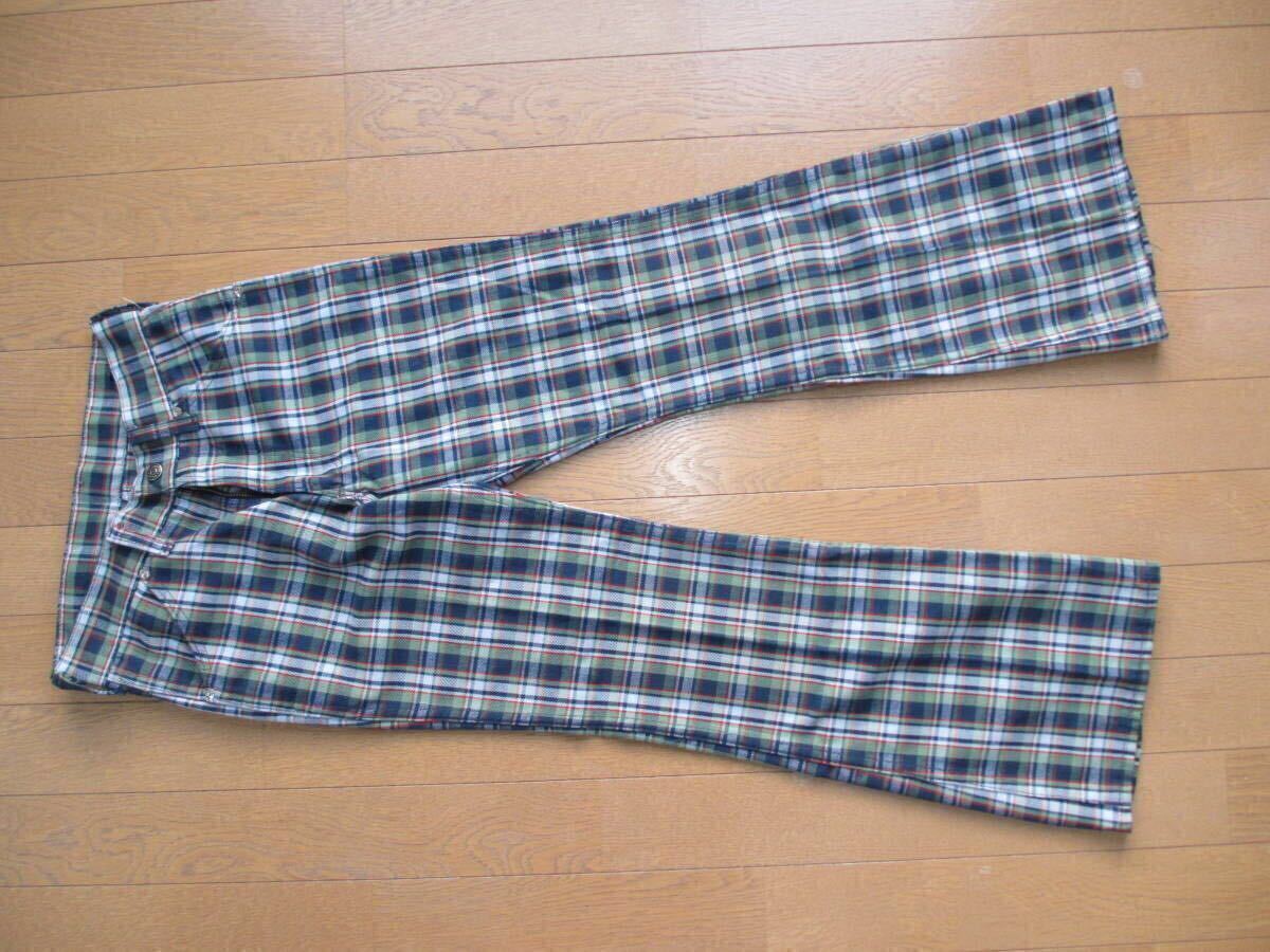 美品 70S 70年代 ヴィンテージ ビンテージ フレア チェック ポップ ヒッピー ロック オリジナル アメリカ レディース 60S 60年代 古着 拍卖