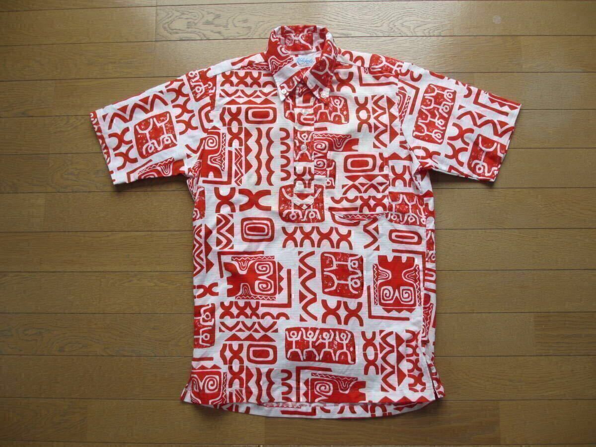 美品 70S 70年代 ヴィンテージ ビンテージ KOLEKOLE コレコレ ハワイアン アロハ ボタンダウン 原住民 ネイティブ 50S 50年代 カメハメハ 拍卖