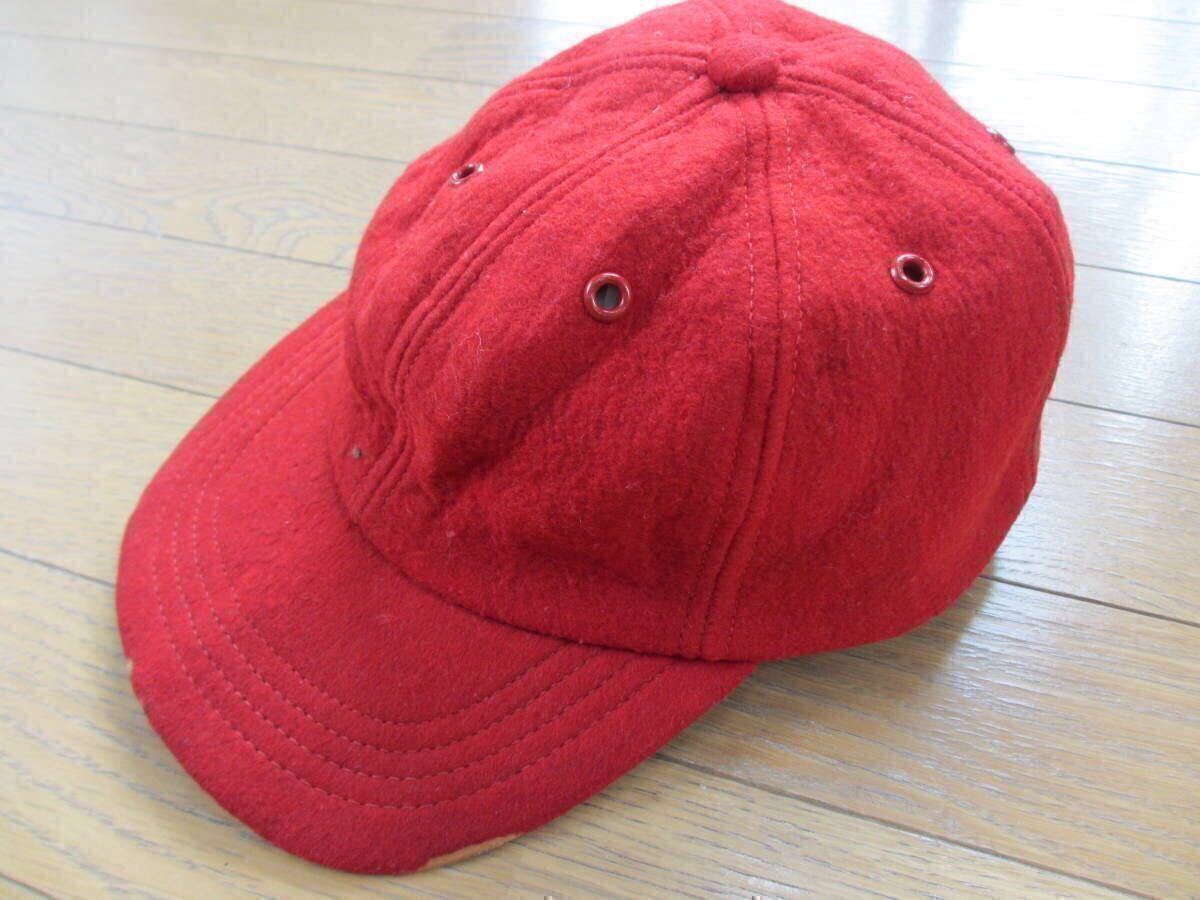 60S 60年代 ヴィンテージ ビンテージ オリジナル ベースボールキャップ ウール VINTAGE アメリカ製 希少 絶滅 赤 50S 50年代 拍卖