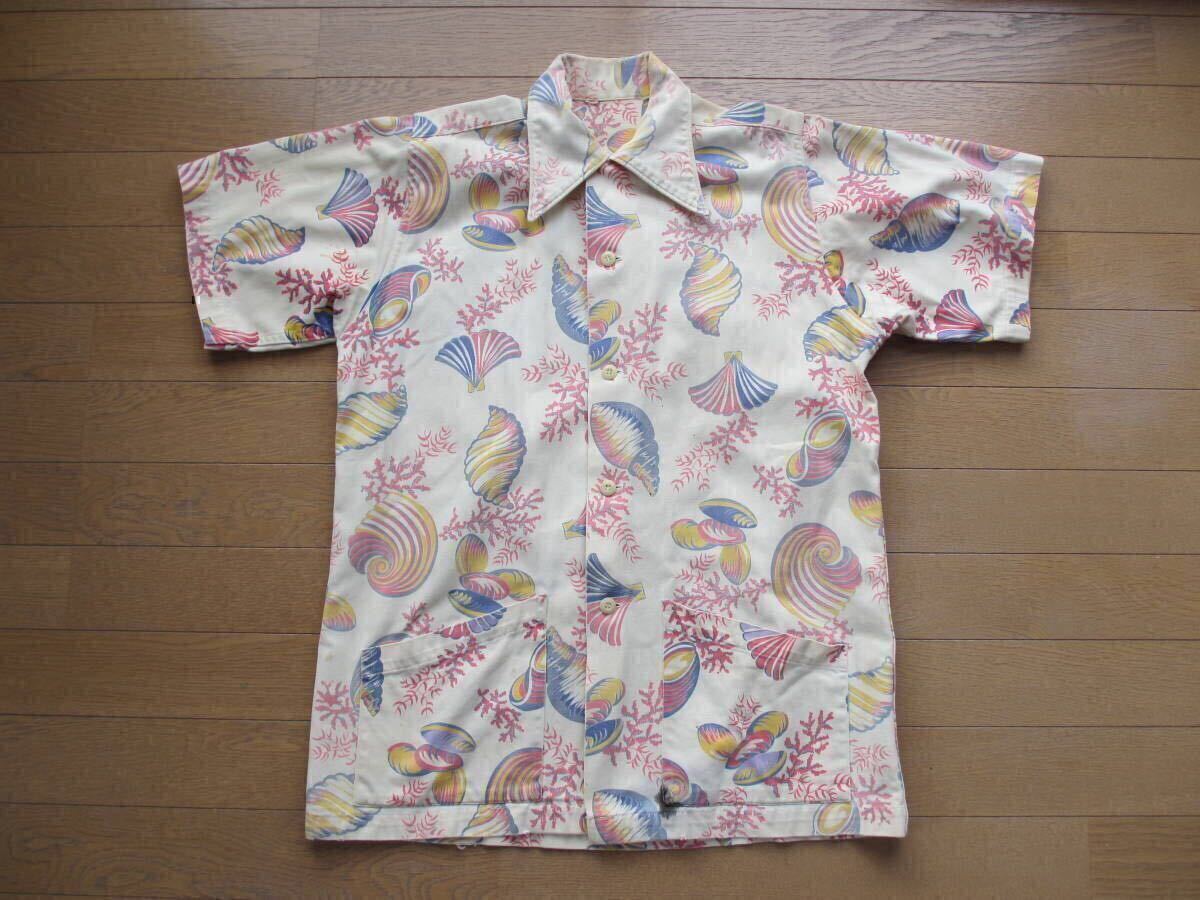 40S 40年代 オリジナル ヴィンテージ ビンテージ コットン ハワイアン アロハ 貝 シェル 希少 絶滅 マクレガー カハナモク 30S 30年代 最古拍卖