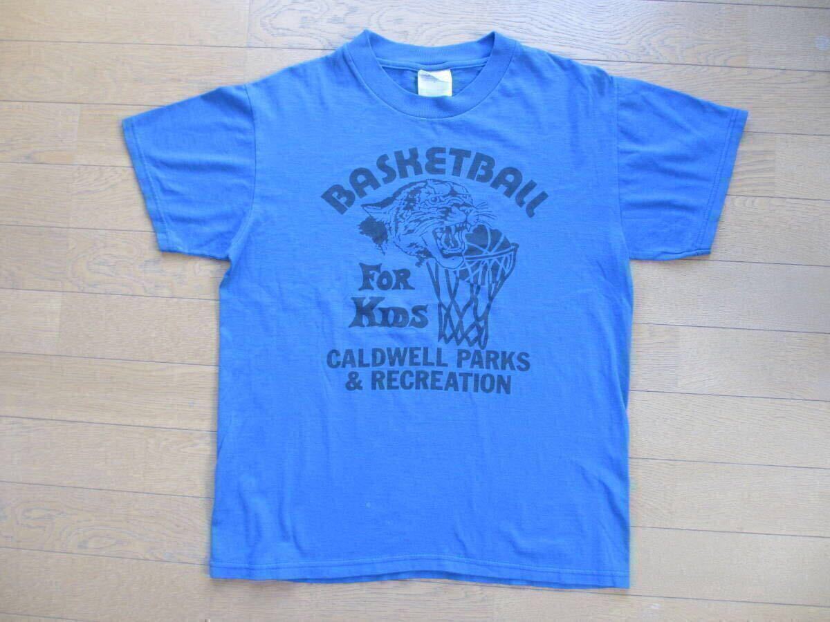 90S 90年代 ヴィンテージ ビンテージ HANES ヘインズ アメリカ USA カレッジ アメカジ 古着 バスケット スポーツ 青 ブルー ナンバリング拍卖