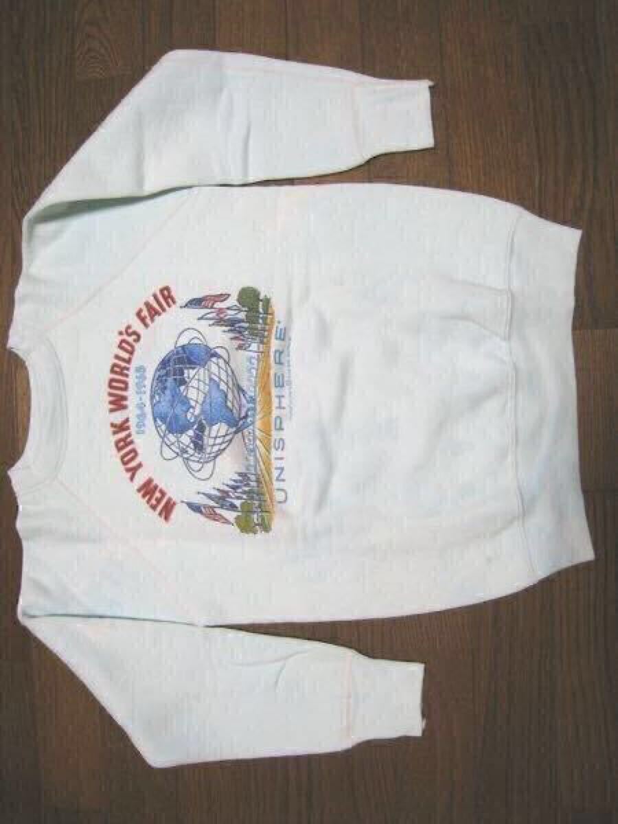 60s 60年代 ヴィンテージ ビンテージ オリジナル 64S WORLD FAIR スウェット 万国博覧会 染み込み リブ長 アニバーサリー 記念 前V拍卖