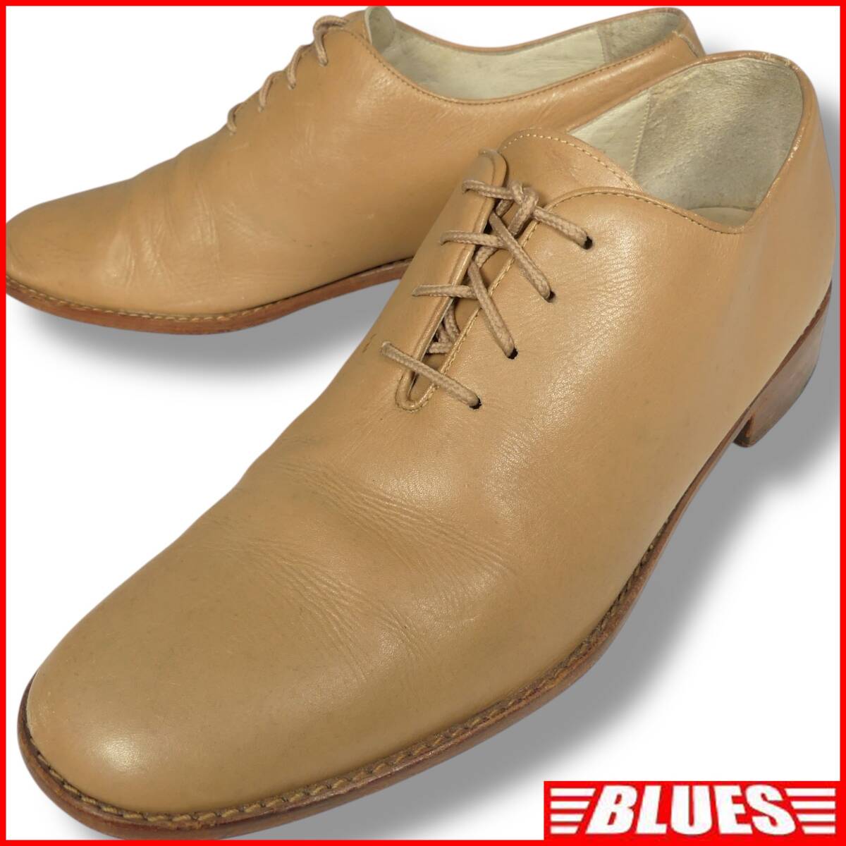 即決★Hush Puppies★28.5cmシューズ ハッシュパピー メンズ 10.5 レザー レースアップ 本革 ベージュ 本皮 革靴拍卖