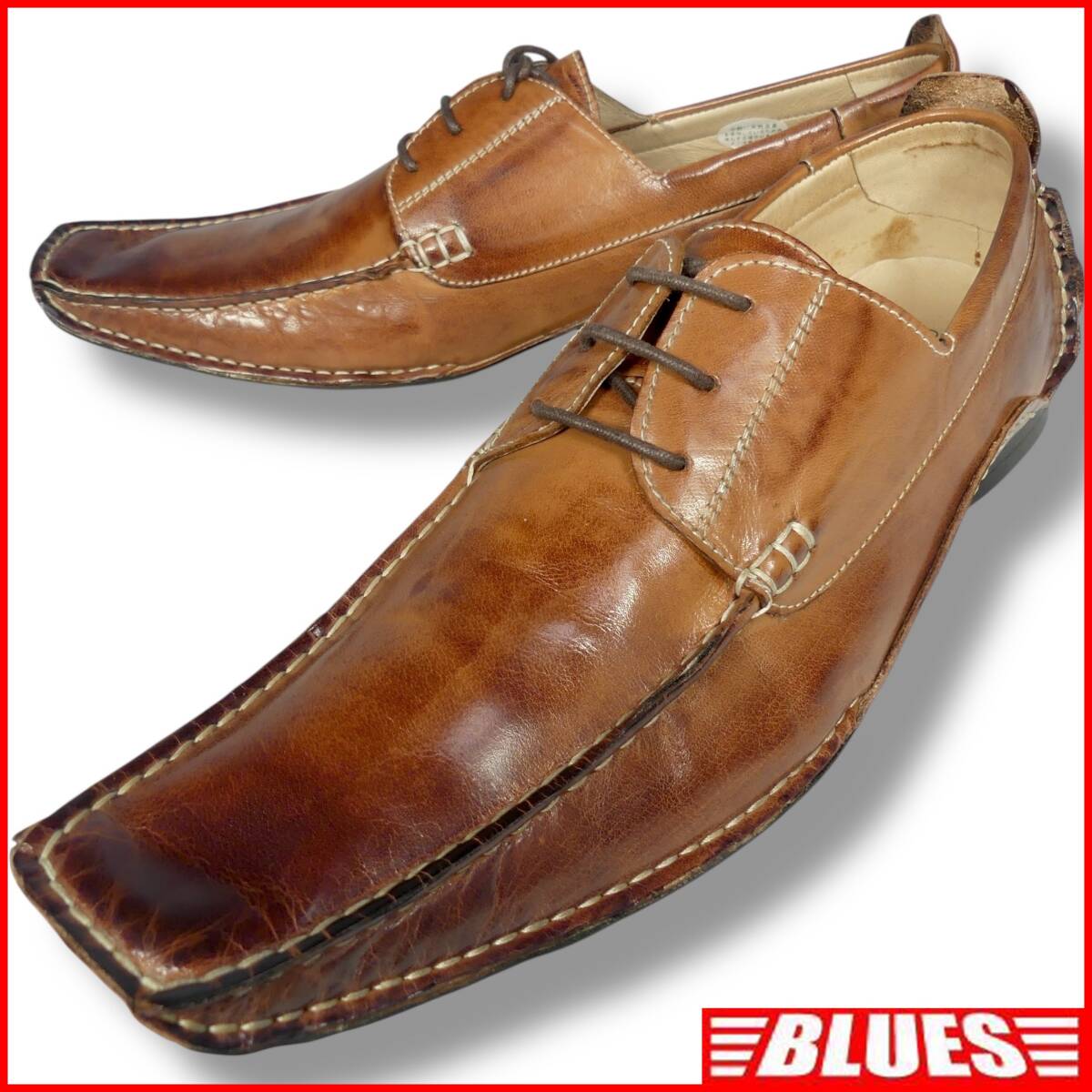 即決★Bump N' GRIND★ 28cm シューズ バンプアンドグラインド レザー レースアップ メンズ 44 本革 本皮 革靴 ドライビングシューズ拍卖