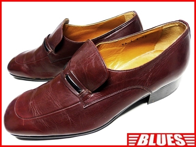 即決★日本製 Bon Step★26cm レザーローファー ボンステップ メンズ ブラウン 本革 ビジネスシューズ 本皮 スリッポン ドレス 革靴 ヒール拍卖