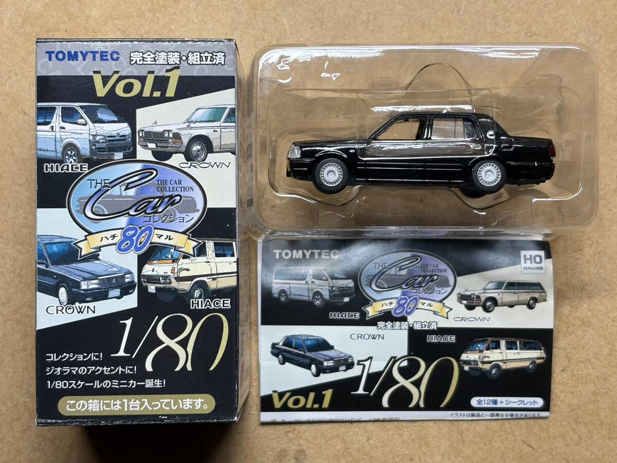 1/80 ザ・カーコレクション 80 ハチマル vol.1 第1弾【 010/ トヨタ クラウンセダン(黒)』トミーテック カーコレ HOスケール拍卖
