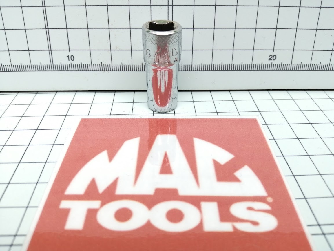 中古品 Mac Tools マックツール 3/8 9.5mm ディープソケット 10mm XI6 10MMR拍卖
