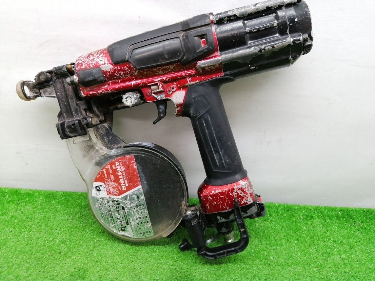 中古品 makita マキタ 41mm 高圧 エアビス釘打機 赤 AR411HR ②拍卖