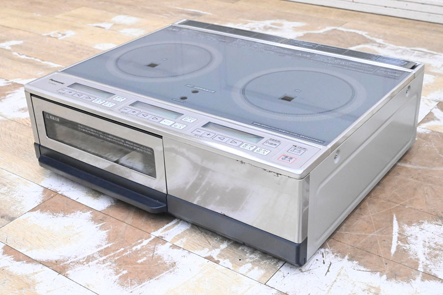 FG35 グリル未使用 パナソニック 据置型 IHクッキングヒーター KZ-D60KG 単相200V 両面焼きロースター IHコンロ 置き型拍卖