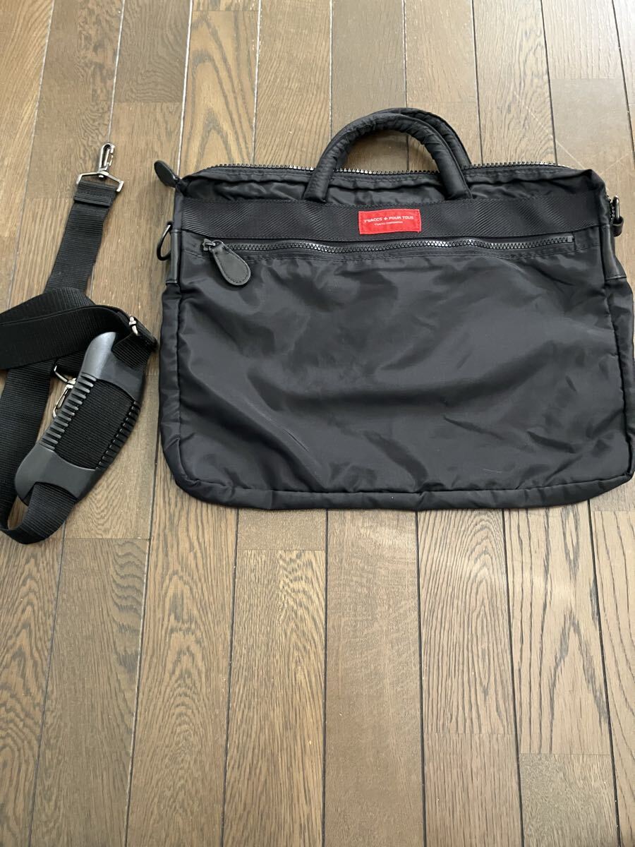 ★Y'SACCS+POUR TOUS★2WAYビジネスバッグ(黒) 拍卖