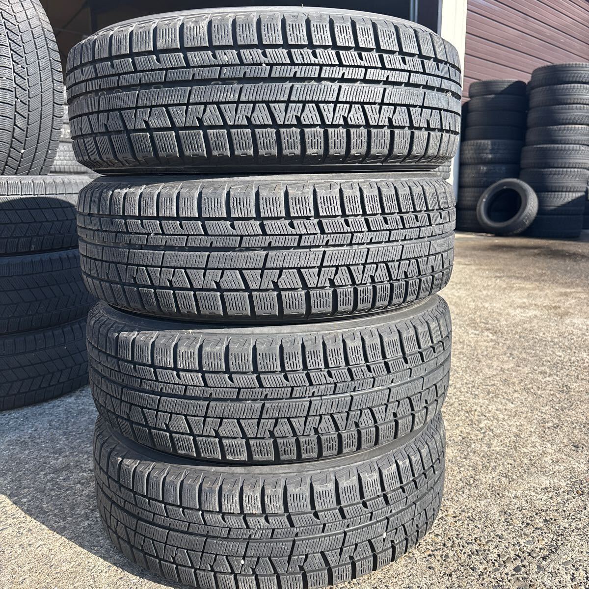 ◆送料無料◆185/60R15 84Q◆YOKOHAMA IG50PLUS スタッドレスタイヤ 2020年製 4本セット 残山7分山拍卖