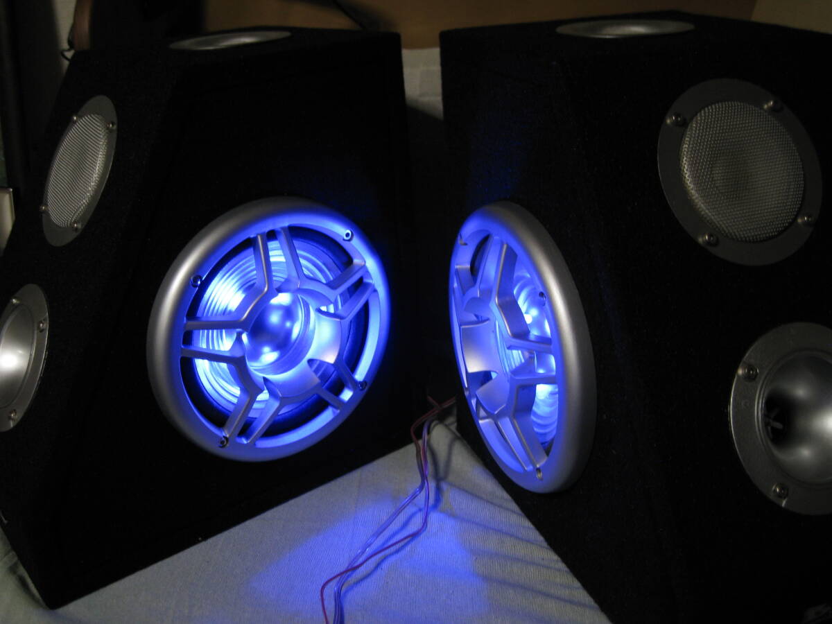 BLG AUDIO 車用3Wayボックススピーカー イルミ付き ペア 音出し確認拍卖