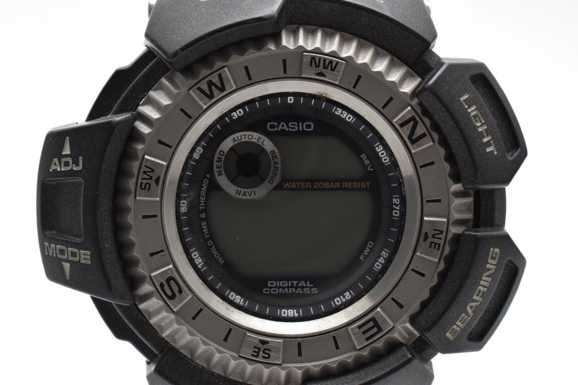 カシオ ジーショック ウェイドマン DW-9800 ラウンド デジタル コンパス シルバー ブラック クォーツ QUARTZ メンズ 腕時計 WADEMAN拍卖