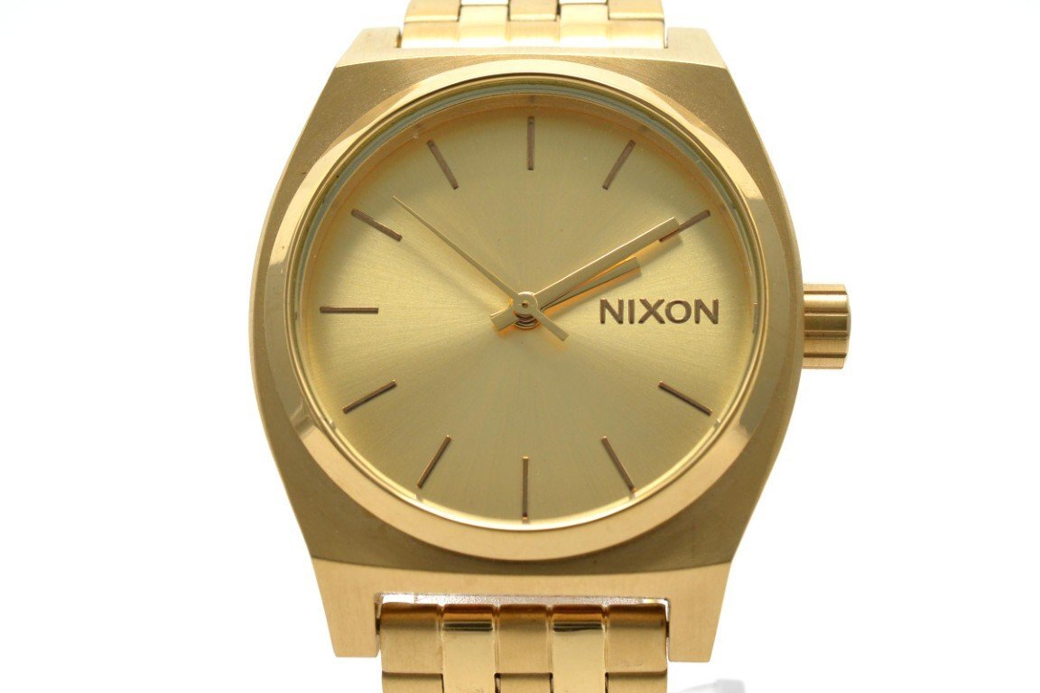 NIXON ニクソン 腕時計 メンズ クォーツ式 ゴールド ゴールド文字盤 3針 ステンレススチール拍卖