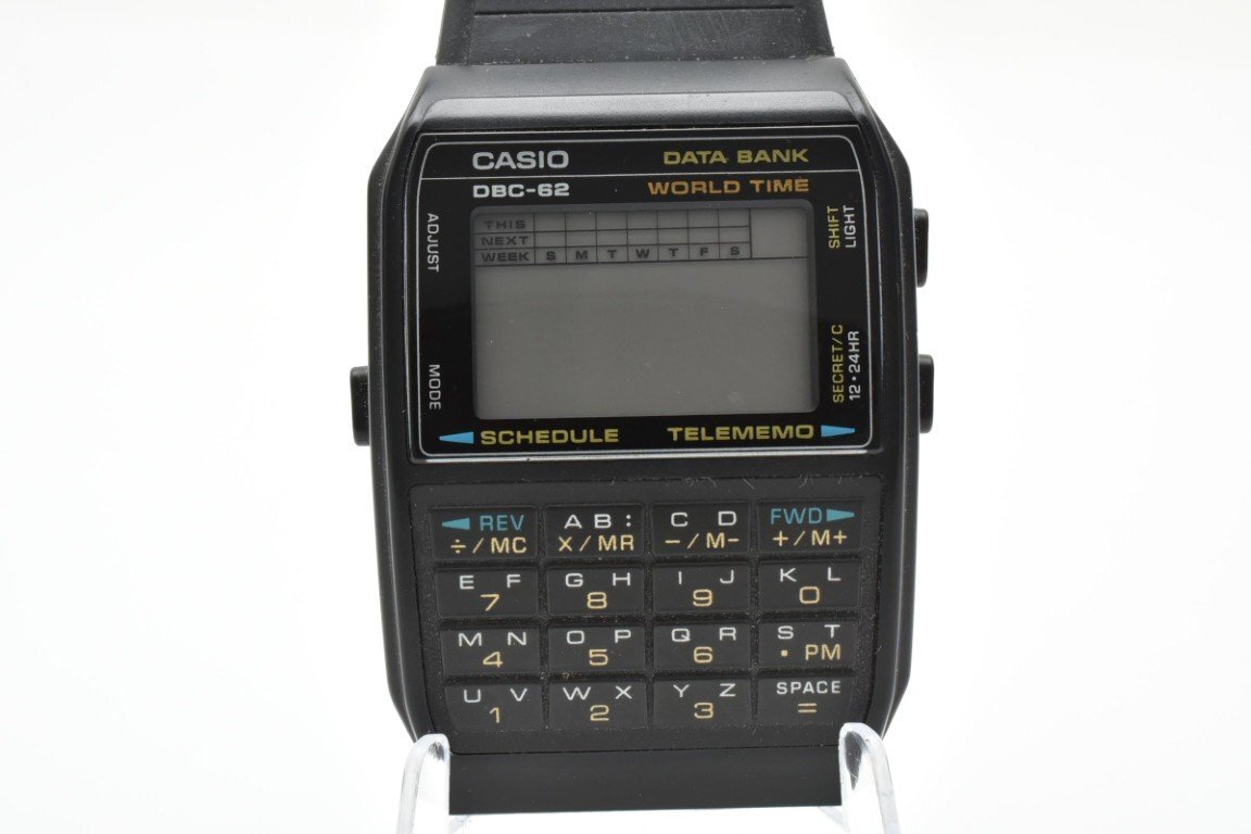 カシオ データバンク DBC-62 ブラック デジタル クォーツ メンズ 腕時計 CASIO拍卖