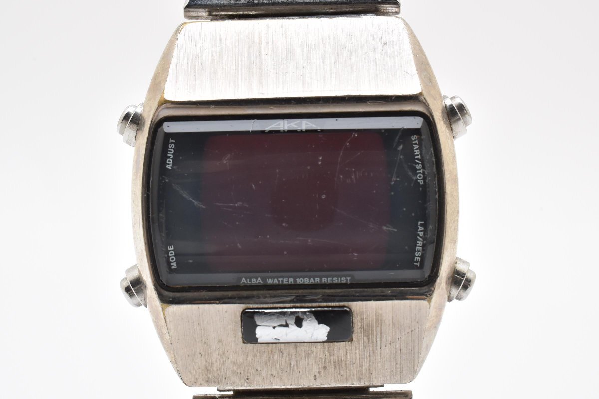 SEIKO セイコー ALBA アルバ 腕時計 メンズ クォーツ式 シルバー アナログ デジタル 10気圧防水 W620-4130拍卖