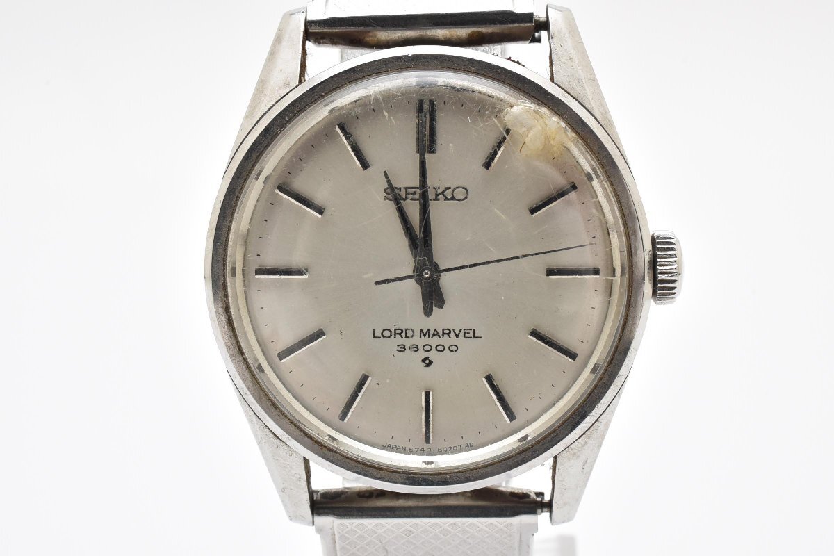 SEIKO LORD MARVEL セイコー ロードマーベル ラウンド 手巻き 腕時計 メンズ 3針 シルバー 5740-8000拍卖