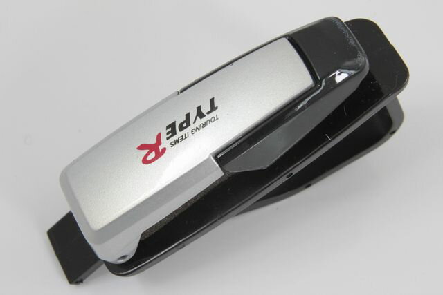 サングラスホルダー&カードホルダーtype3サンバイザーに装着 サングラスクリップ ブラック カーボン調拍卖