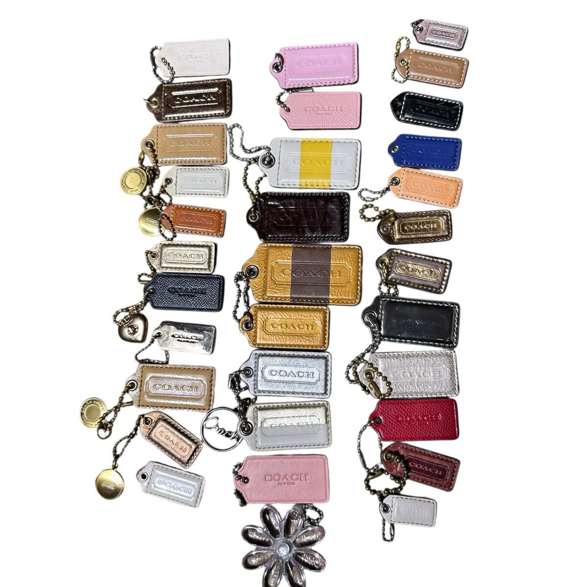COACH コーチ バッグチャーム レザータグ まとめ拍卖