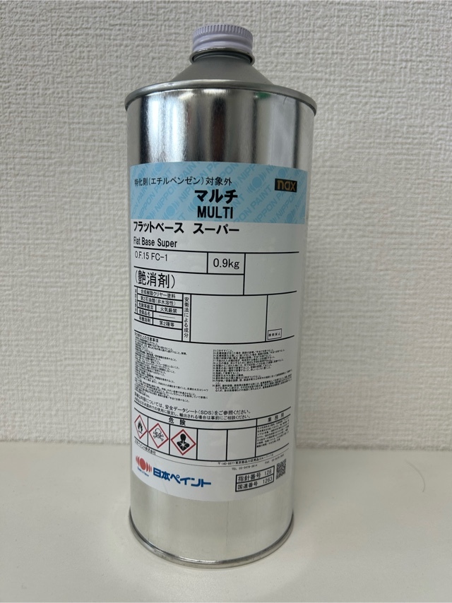 ① フラットベーススーパー 日本ペイント ツヤ消 艶消 nax ニッペ拍卖