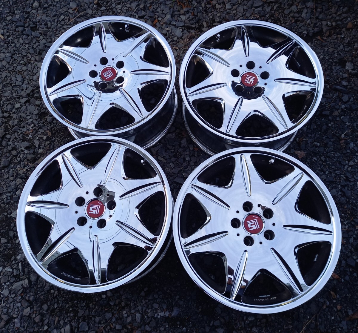 WORK ワーク LS207 19インチ8.5J +40 PCD114.3 5H アルファード ヴェルファイア エスティマ クラウン プリウスα エルグランド ハリアー拍卖