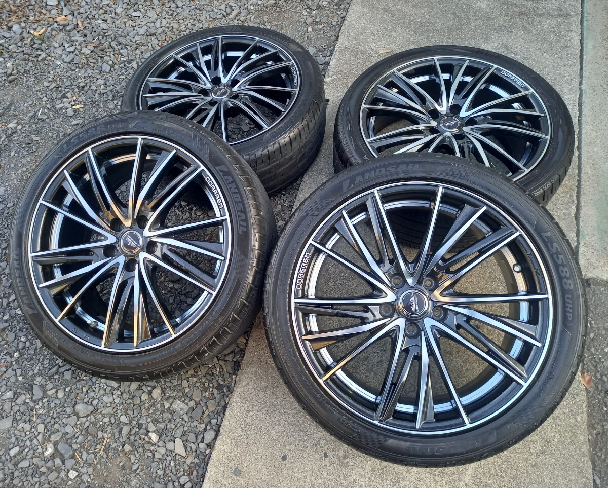 DORFREN ドルフレン 19インチ 8J +38 PCD114.3 5H 245/40R19 アルファード ヴェルファイア エルグランド エスティマ etc 拍卖