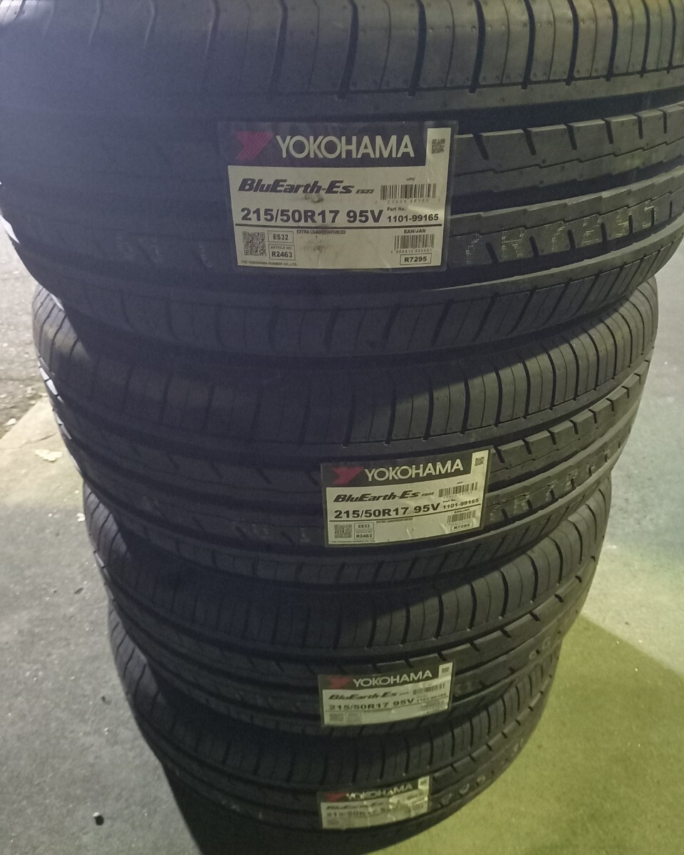 未使用品 215/50R17 ヨコハマ YOKOHAMA ブルーアース BluEarth-Es ES32 サマータイヤ 4本 2025年製造拍卖