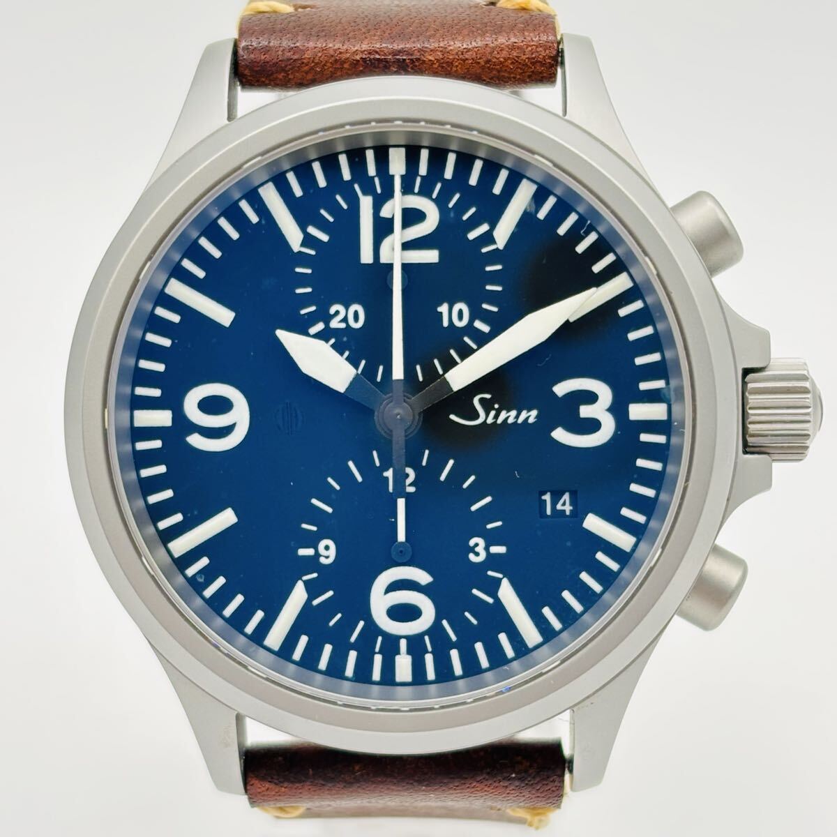 【美品】 ☆ Sinn ジン 756 クロノグラフ テギメント デイト メンズ腕時計 ☆ 耐磁性能80000A/m / ドイツ / 自動巻き / 動作確認済み拍卖