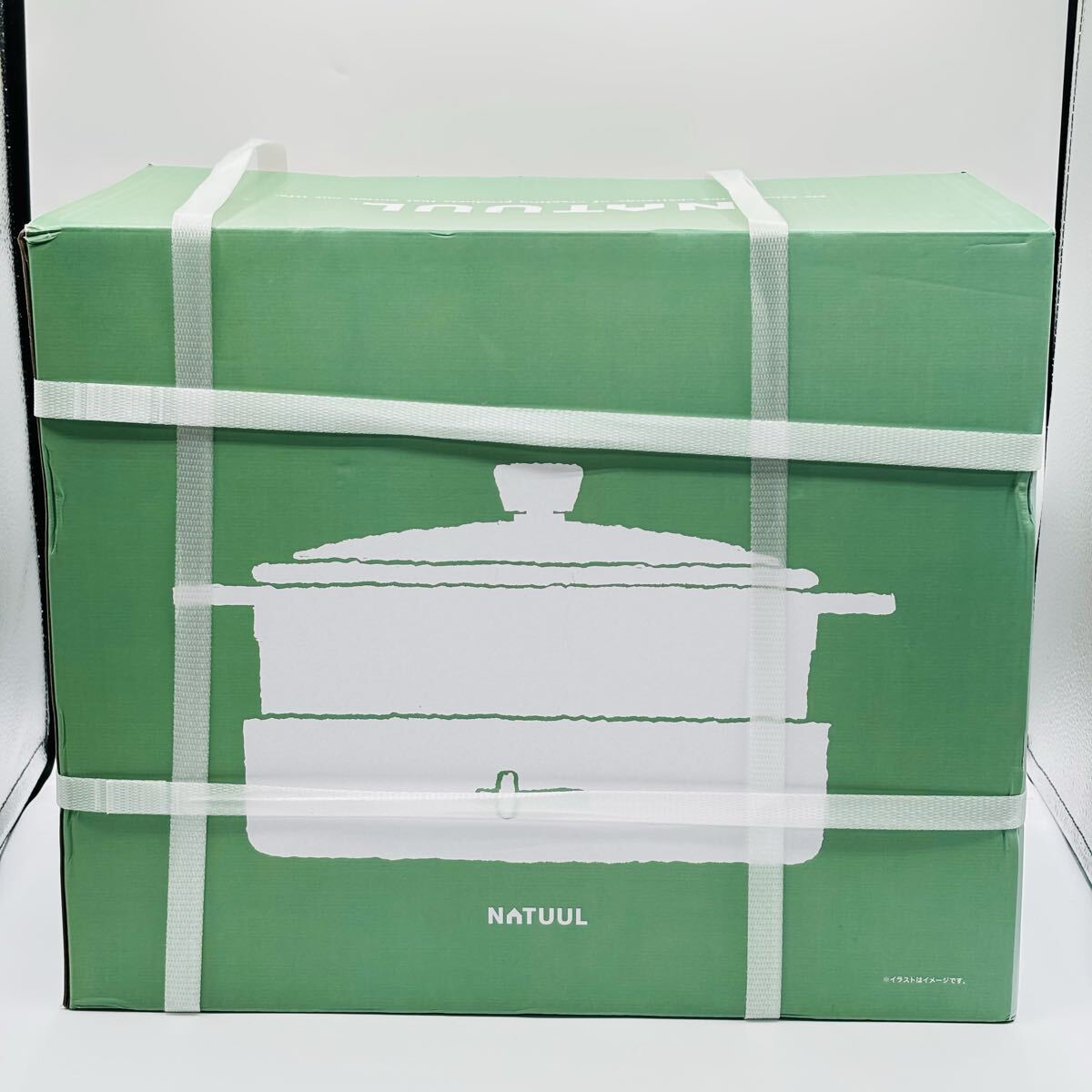 【未開封品】 ☆ NATUUL 2食おやこ電気なべ NL-GP2ED たこ焼きプレート付 ☆ アズマ / 直火対応 / 電気鍋 / 仕切り鍋 / 調理器具拍卖