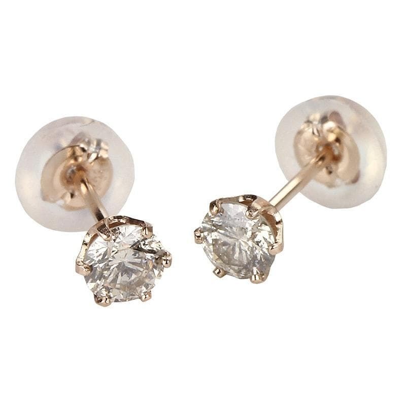 【新品未使用】Dcollection ダイヤモンドピアス ピンクゴールド拍卖