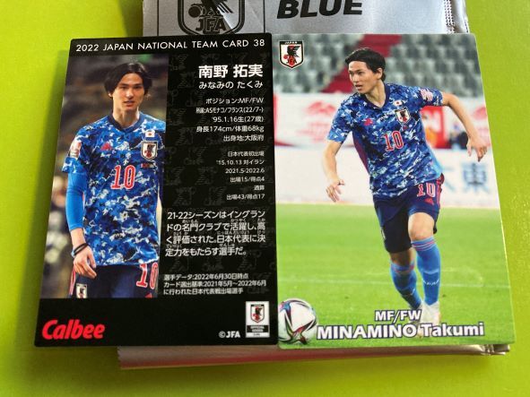 2022 R-38 南野 拓実(MF/FW)レギュラーカード カルビー サッカー日本代表チームチップス 2025 ブラジル戦ゴール 匿名 即決 送料85円〜拍卖