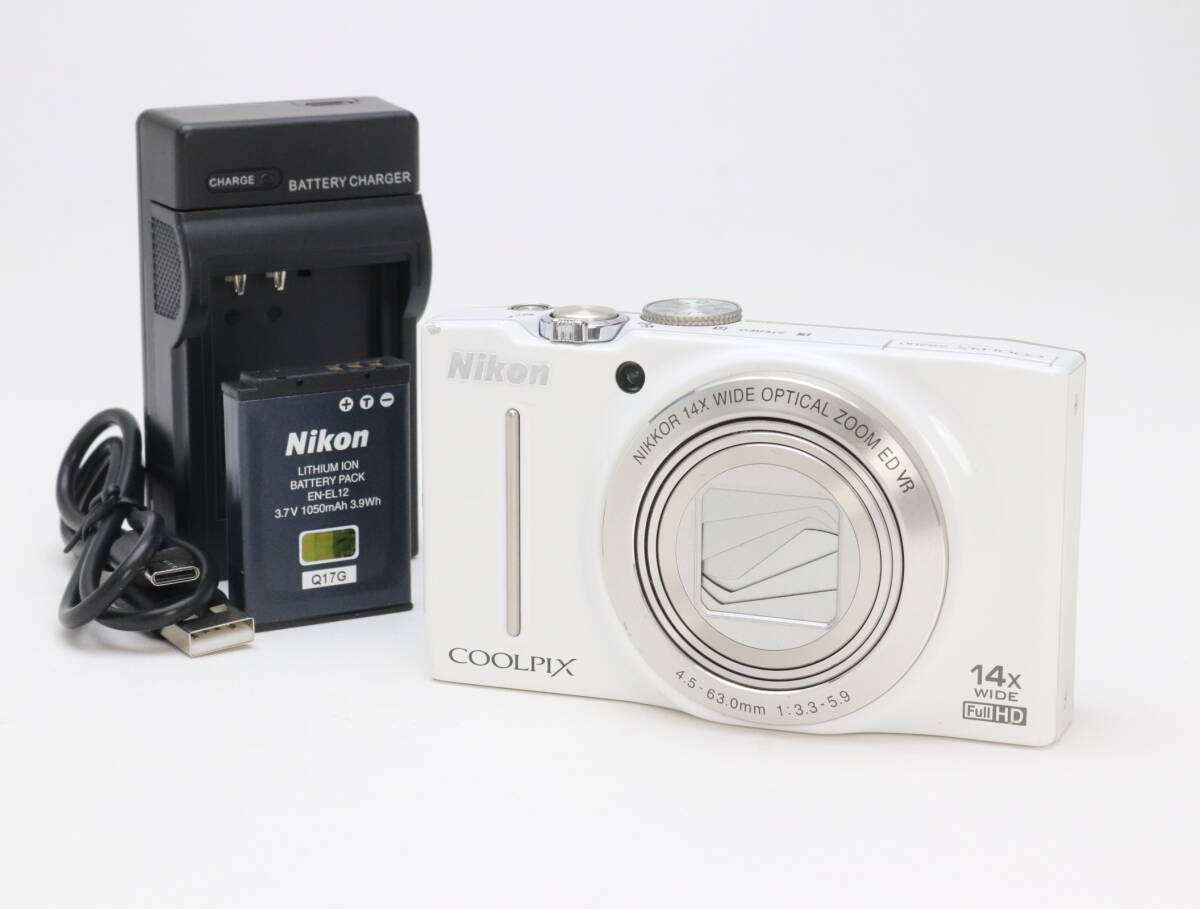 C (実用品) Nikon ニコン COOLPIX S8200 ナチュラルホワイト 初期不良返品可 99-140拍卖