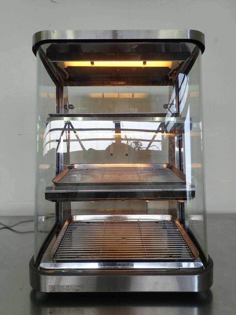 【福岡発】⑤日本ヒーター|中古美品|電気ホットショーケース 3段|SC45-3D|ホットウォーマ|温蔵ショーケース|2014年製拍卖
