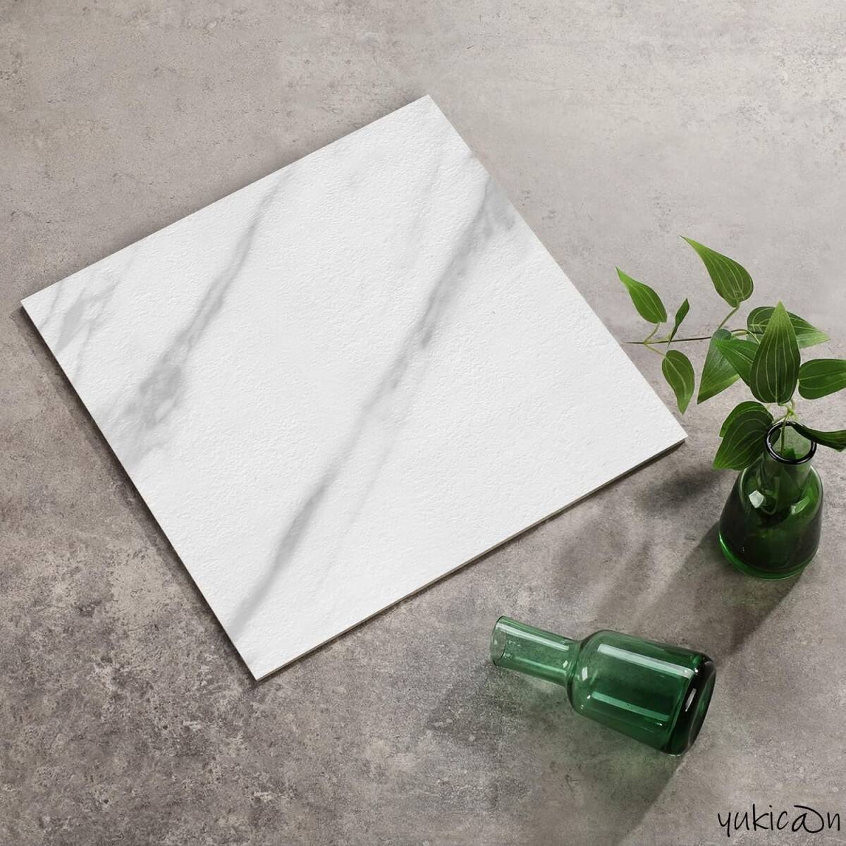 フロアタイル フロア マット 床シート白Xグレー 015 54枚/約3畳 トイレ 防水 フロリング マット リメイク シート 床材 置くだけ 大理石 拍卖