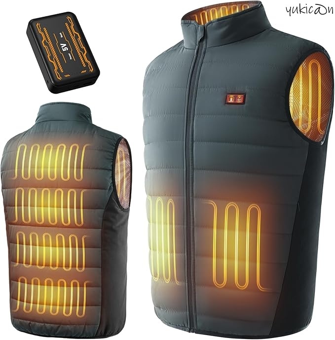 電熱ベスト ヒーターベスト L グリーン 30000mAh バッテリーセット 超大発熱面積 速暖 PSE認証 防寒対策 丸洗いOK 節電 省エネ拍卖