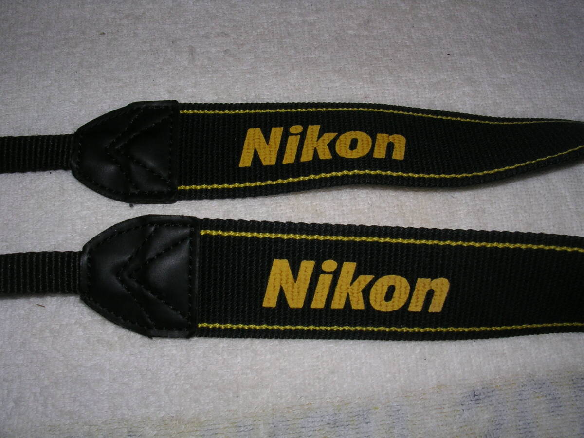 ☆ NIKON ストラップ 黒 黄 機種不明 中古 ☆拍卖