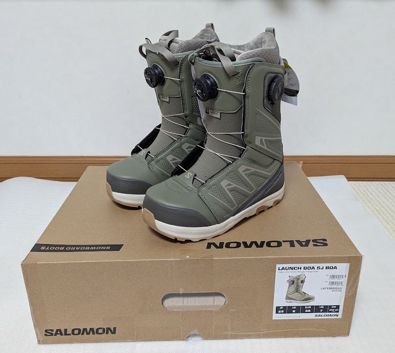 ★新品 未使用 24-25 サロモン SALOMON スノーボードブーツ LAUNCH BOA SJ BOA 25cm ランチ ボア ダブルボア★拍卖