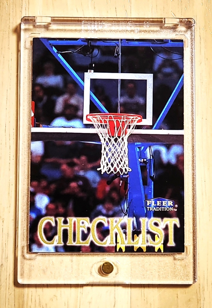 レア 1998 -99 Fleer Tradition CHECKLIST #150 / チェックリスト NBA拍卖