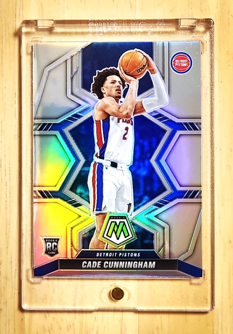 レア Rookie 2021 -22 Panini Mosaic Prizm Silver CADE CUNNINGHAM RC #203 / ケイド カニングハム Refractor Holo NBA拍卖