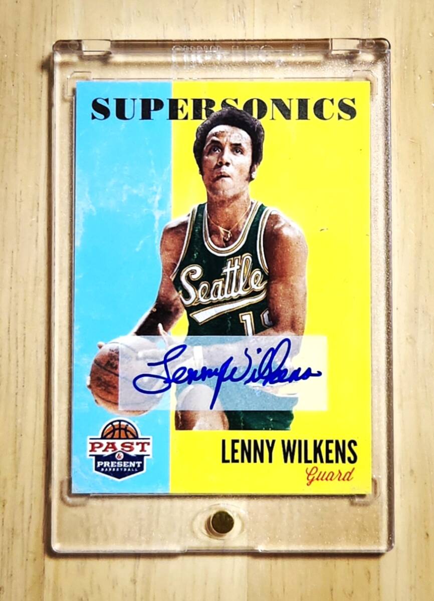 レア SSP サイン 2011 -12 Panini Past & Present LENNY WILKENS Auto / レニー ウィルケンズ Autograph (NBA 50 Anniversary Team) 拍卖