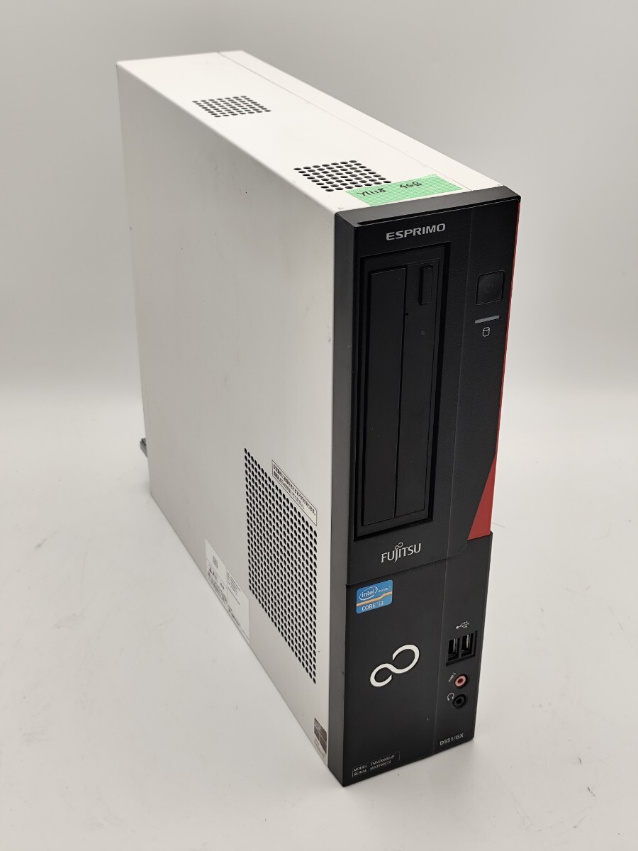 y1118 FUJITSU ESPRIMO D551/GX FMVD0502JP i3-3240 4GB ストレージ無 ジャンク拍卖